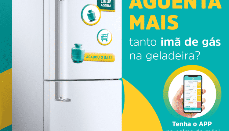 Imãs de geladeira para pedir gás?