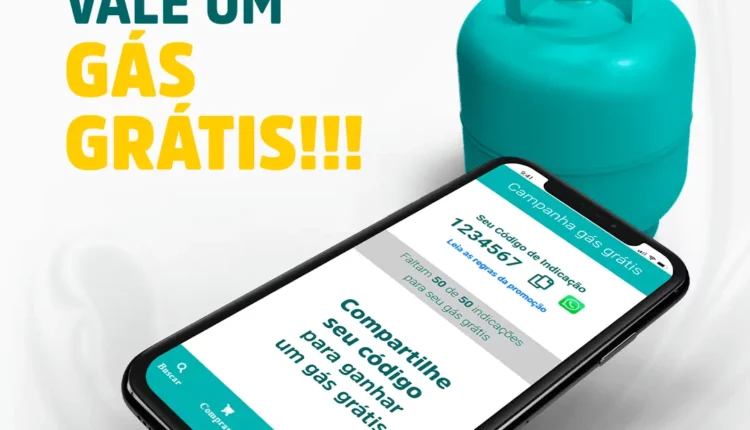Indique e Ganhe Promoção do aplicativo Preço do Gás