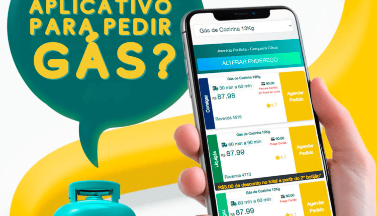 Qual é o aplicativo para pedir gás?