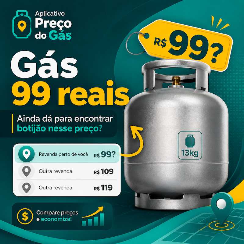 Gas 99 reais
