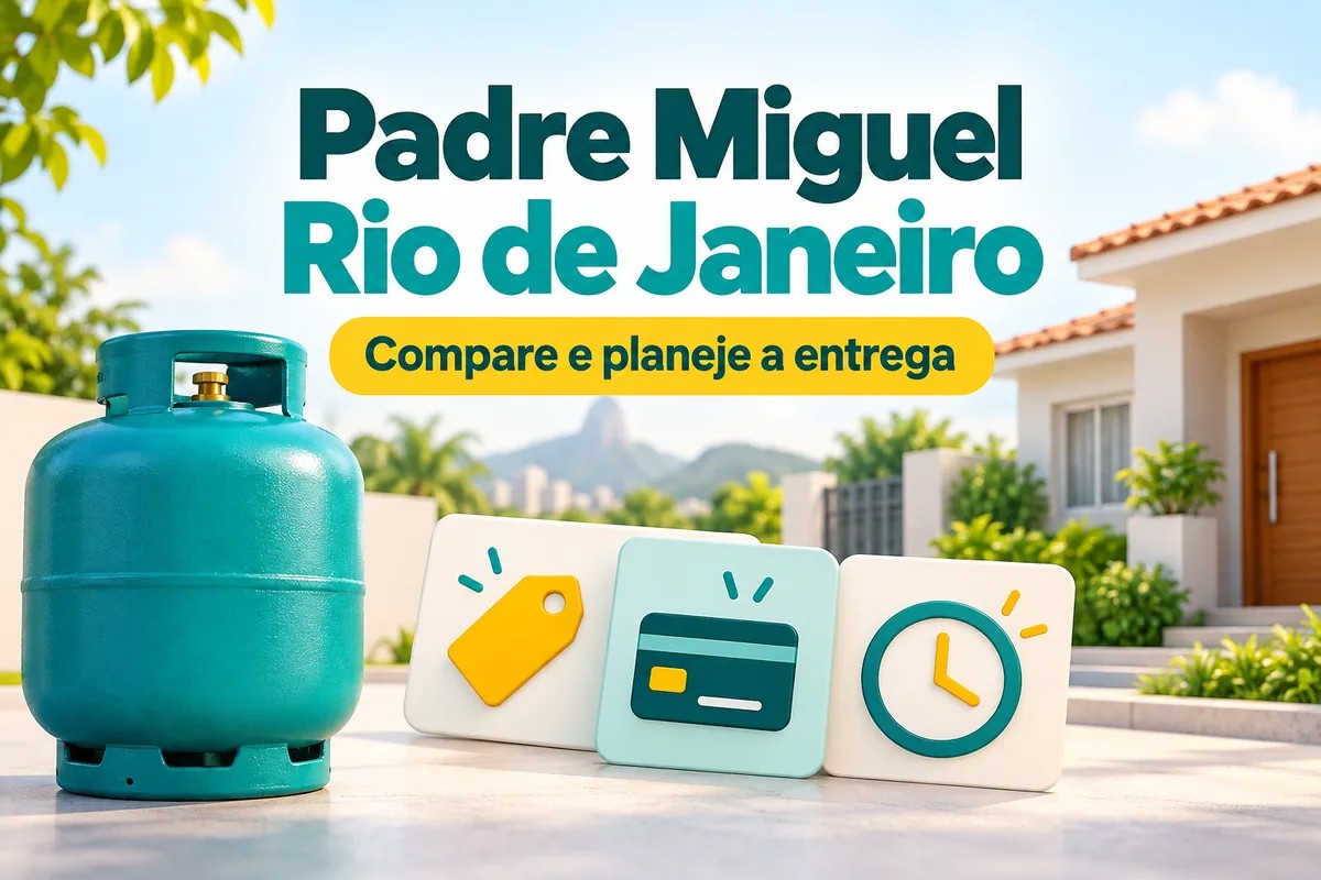 Comparação de ofertas e planejamento de entrega em Padre Miguel, Rio de Janeiro