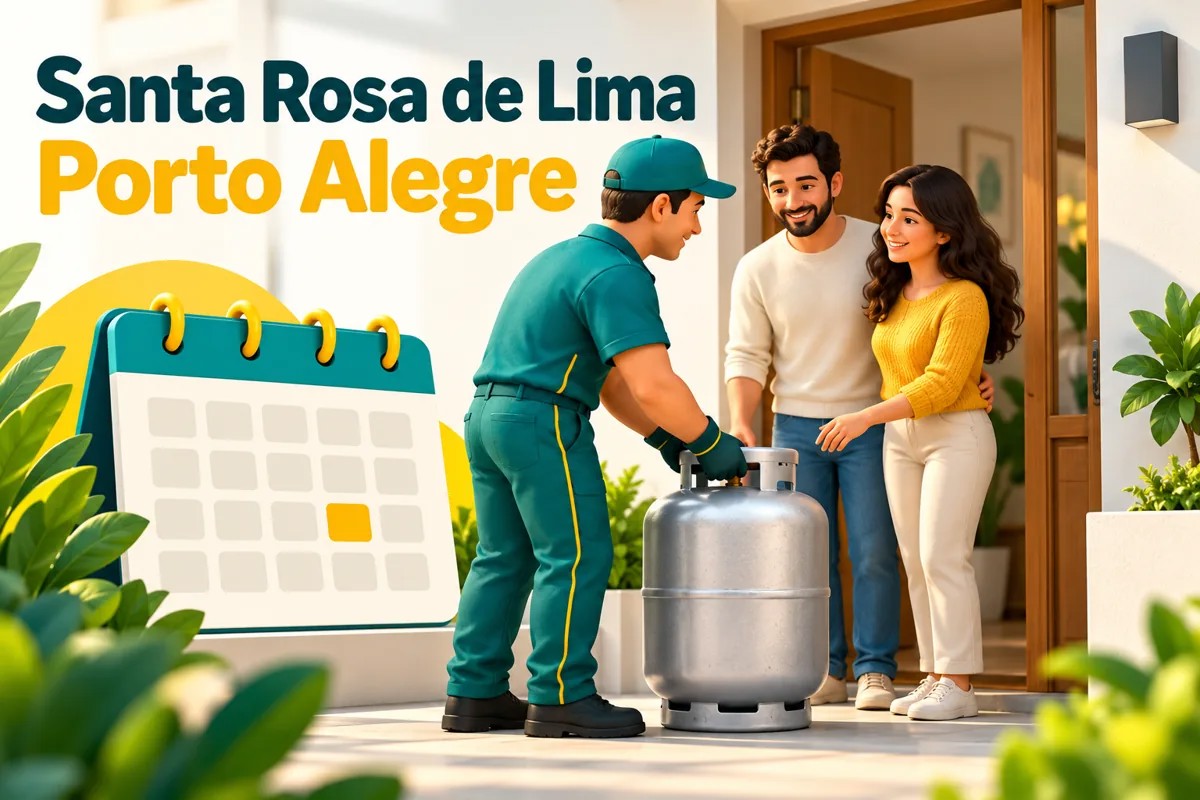 Planejamento da entrega de gás em Santa Rosa de Lima, Porto Alegre
